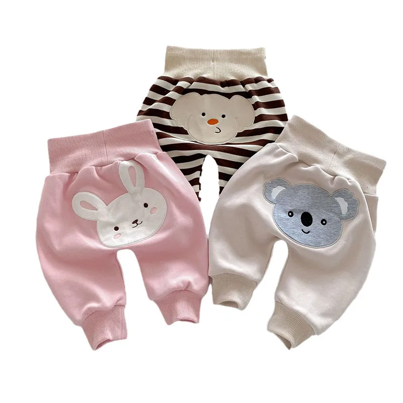 Infant Girls Cartoon Animal Big PP Trousers 0-3T Toddler Cute Bunny Leggings Baby Casual Pants