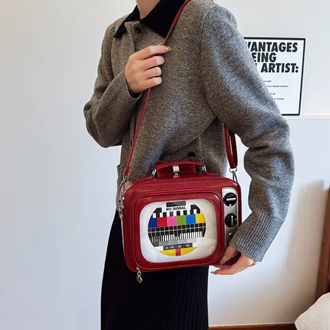 NEW Square TV Modeling Bag Novelty Chic Women Shoulder Bag NEW Square TV Modeling Bag Novelty Chic Women Shoulder Bag