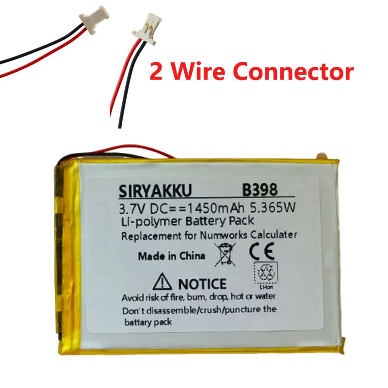 Remplacement de la batterie li-polymère au Lithium PD295572 3.7V 1450mAh pour calculatrice Numworks