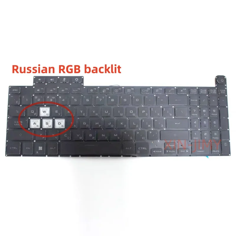 Russia Laptop Keyboard FOR ASUS TUF Gaming FX507 FX507ZM FX507ZU FX507ZV/ZI FA507RC FA507RE FA507RM/RR FX517 FX517ZM RGB Backlit