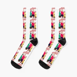 Calcetines de compresión con diseño musical para hombre y mujer, medias de diseñador, nuevas