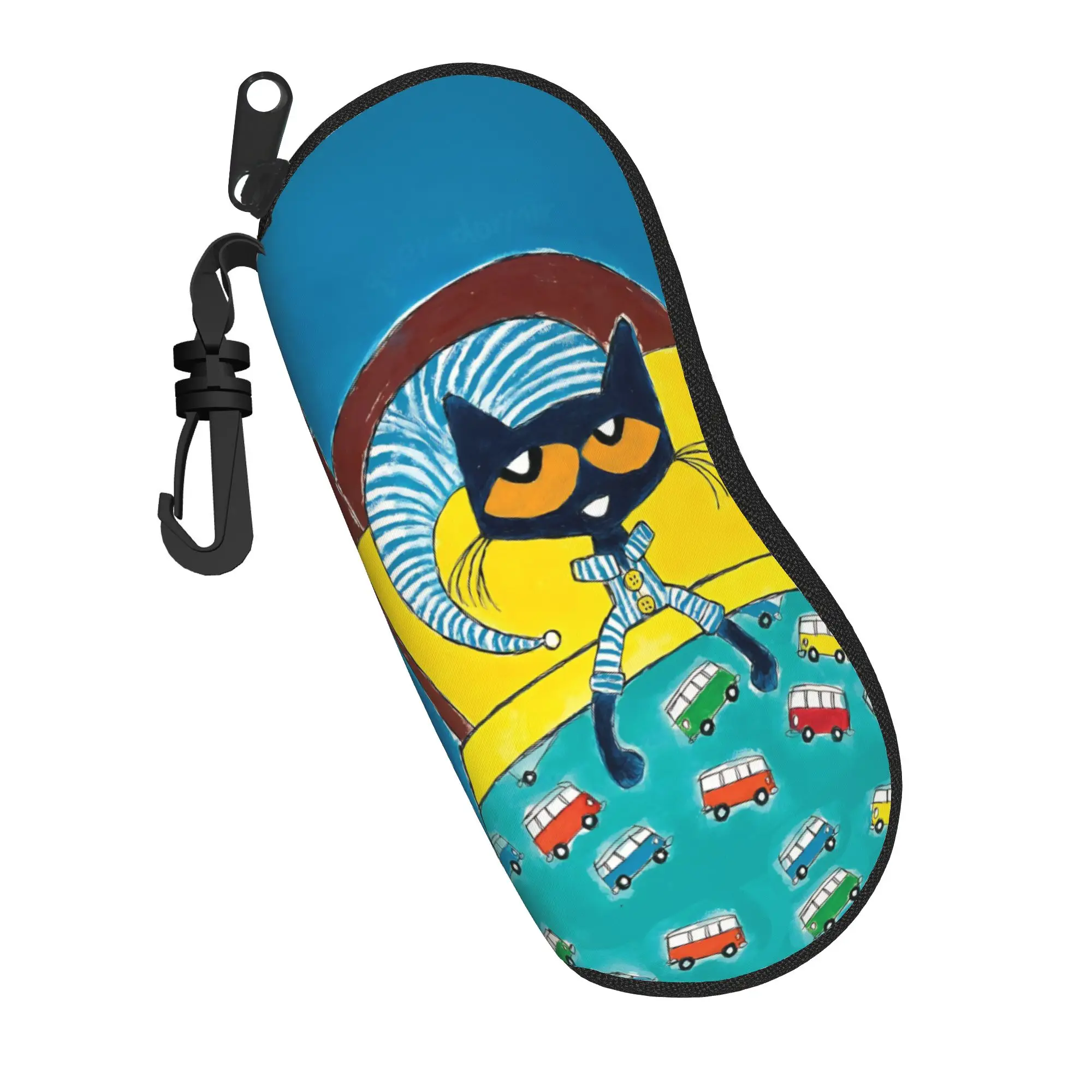 Petes Cats Cartoon Glasses Case Unisex Student Box  Glasses Storage Box Protector Eye Contacts Case