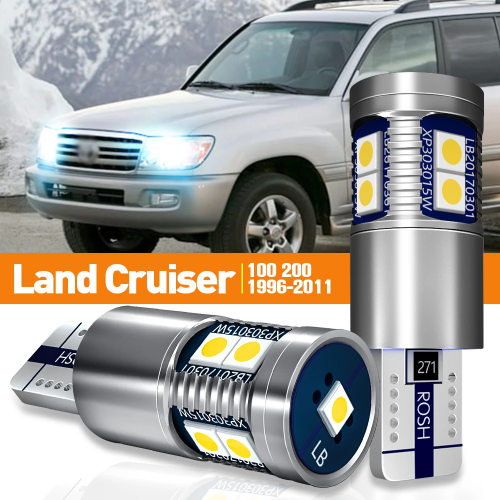 

2 шт. светодиодный габаритный фонарь для Toyota Land Cruiser 100 200 1996-2011 2004 2005 2006 2007 2008 2009 аксессуары лампа Canbus