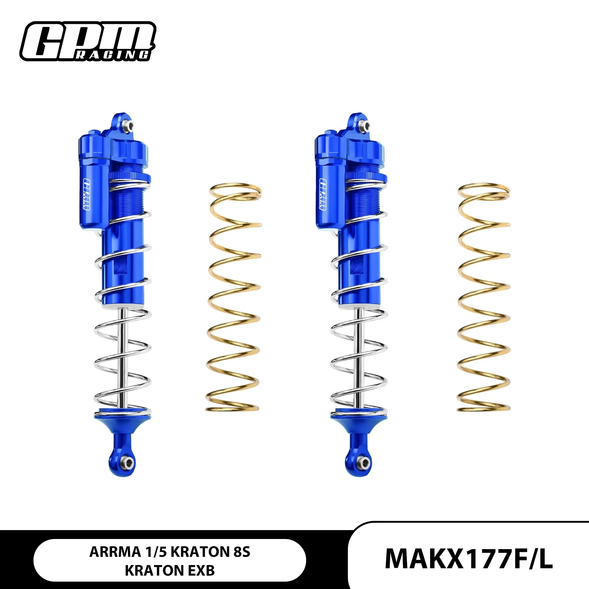 

ARRMA 1/5 Kartun 8S EXB external spring L-shaped front suspension with negative pressure cylinder (upgraded version)