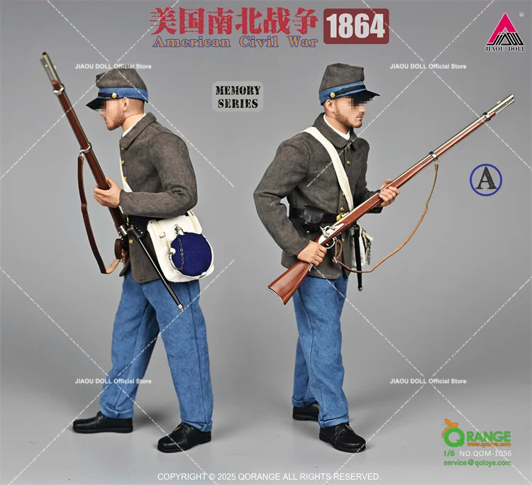 2025 Q4 QORANGE QOTOYS QOM-1056 1/6 Guerra da Independência da Pessoal Conjunto Completo 12 "Figura de Ação de Soldado Masculino Bonecas para Coleção