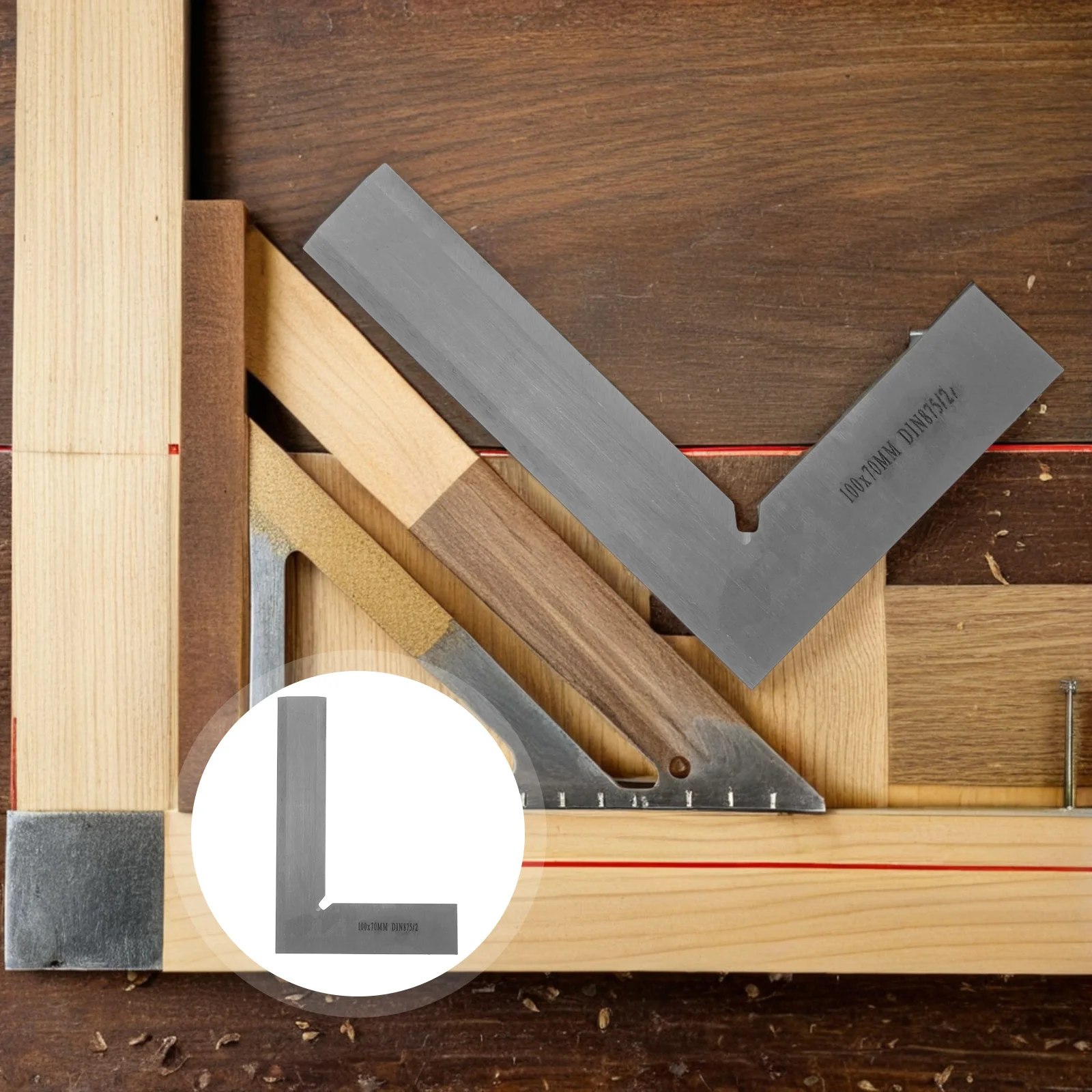 

Right Angle Ruler 90 Degree Carbon Steel Square Precision Engineer Tool For Woodworking Machinist Measurement Gauge