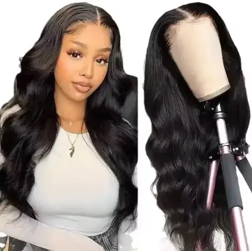 New lace front synthetic wig, new wig, piano color, black, lace front wig, Brazilian wig, women's blonde hair, wavy wig