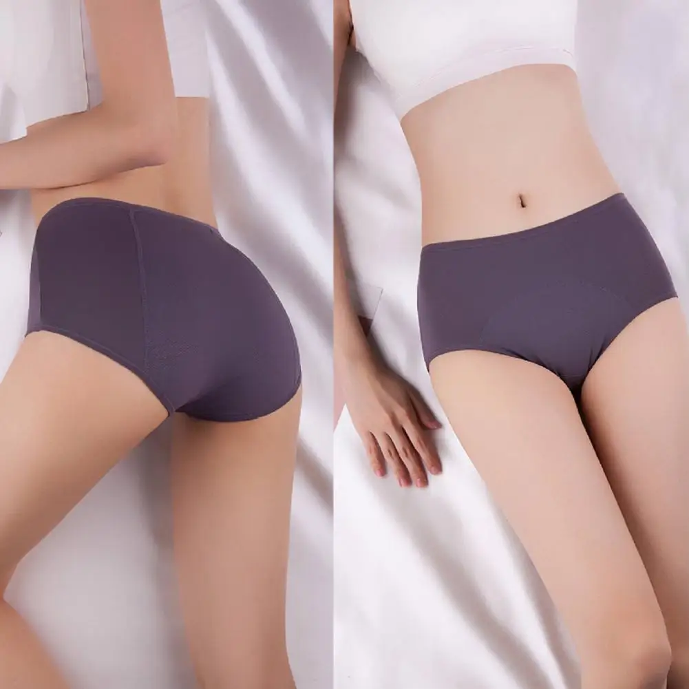 Menstruation Briefs Ultra Soft Oversized Panties High Rise Mid Rise High Rise Stretchy Menstrual Panties Breathable