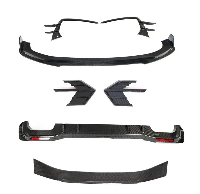 

For Audi A7 S7 2019 2020 ReaI Carbon Fiber Bumper Front Lip Rear Diffuser Tail Wing Air Intake Fender Trim Spoiler Kit