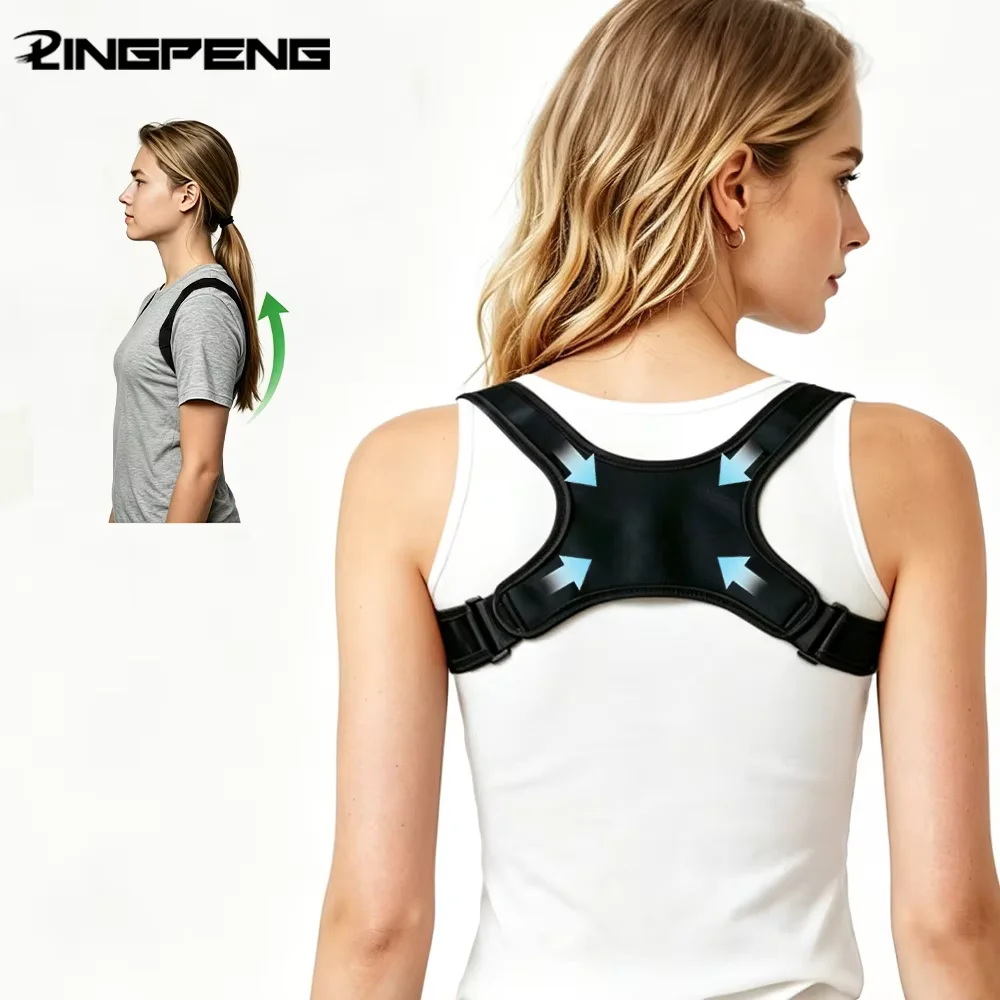 Back Posture Corrector Adjustable Neck Brace Training Equipment Home Office Man Woman Posture Shoulder Support Correction Belt