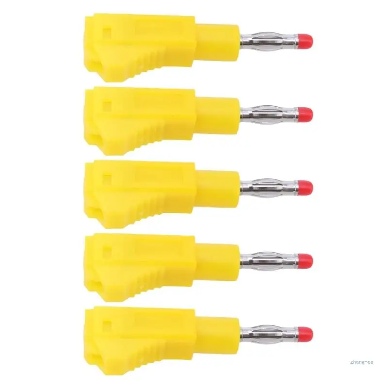 M5TD 4mm Expandable Transparent Tube Banana Plugs Test Leads Connectors for Circuit Heat Resistant