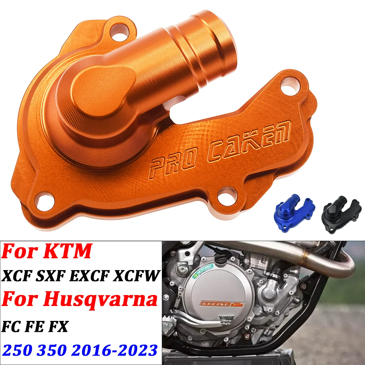 

CNC aluminum alloy modified accessories motorcycle pump protection cover For KTM 250/350 EXC-F 2017-2023 For Husqvarna 16-2023