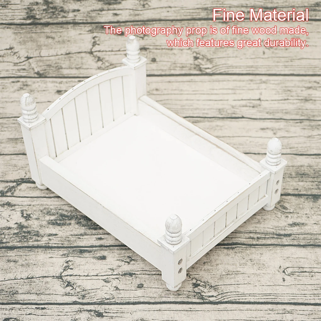 Wood Baby Newborn Infant Photography Prop Decorative Solid Color ulation Nonslip Replacement Bed Decor Ornament