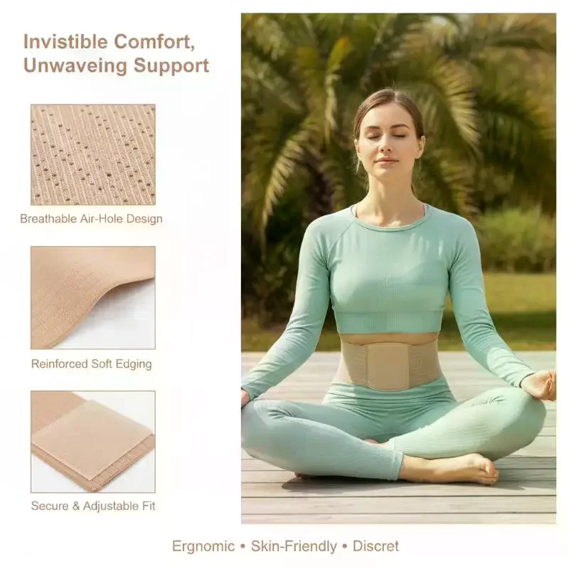 1Pcs Abdominal Binder Adjustable Support With Compression Pads Umbilical Hernia Belt For Men & Women