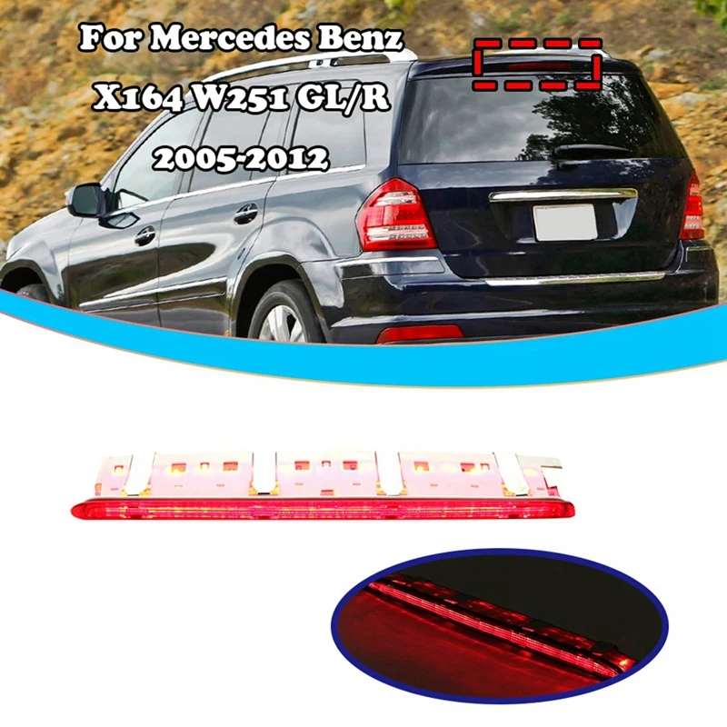 A2518201156 Car Third Brake Light For Mercedes Benz R/GL Class W251 X164 R500 R350 R320 GL 450 3RD Rear Tail Stop Lamp Auto Part