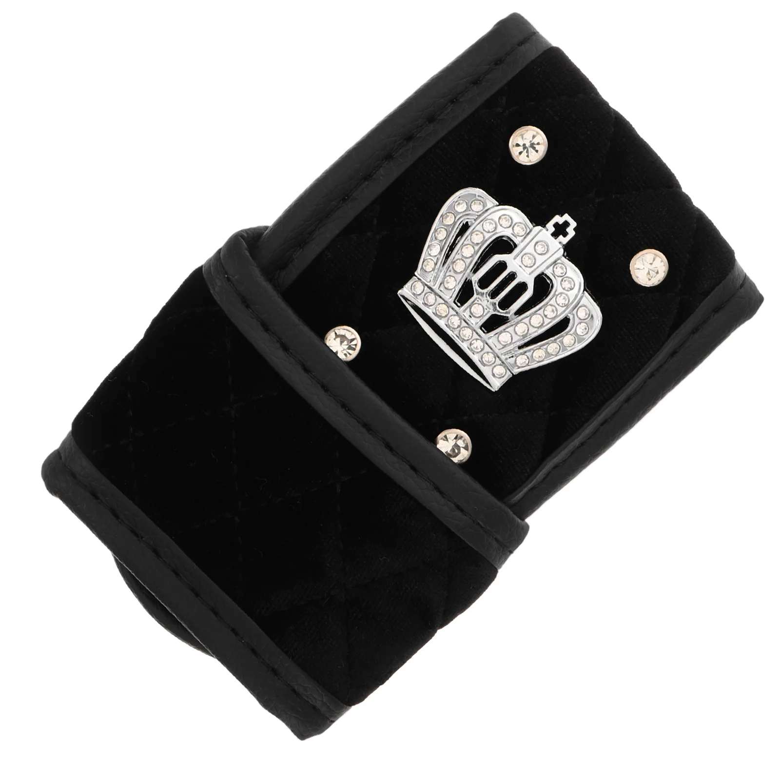 

Car Gear Knob Rhinestone Protective Case Flannel Stick Shift Cover Universal Shift Boot Cover Anti Slip Stain Resistant Easy