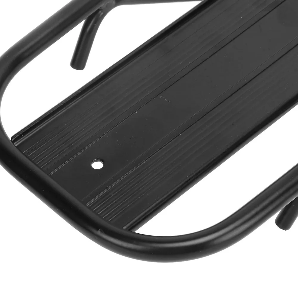 

Велосипедная передняя багажная полка из алюминиевого сплава, крепление на вилку, совместима с V-образными и дисковыми тормозами, черная