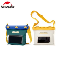 Naturehike-bolsa impermeable multifuncional, bolso de viaje portátil de gran capacidad, bandolera de PVC para natación al aire libre, 2,6 l/5,6 L