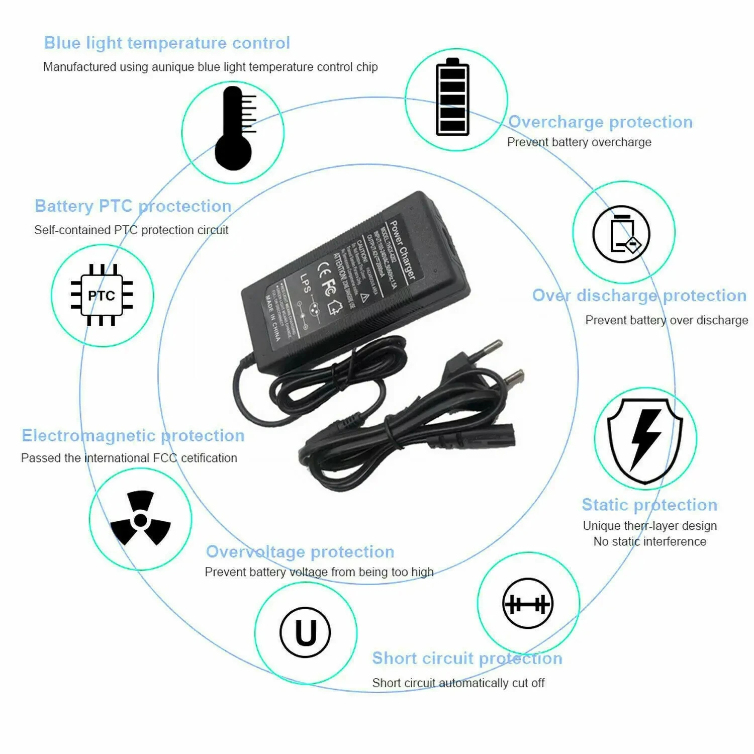 Scooter Charger For Ninebot Es1 Es2 Es4 E22 E25 F40 F20 42V 2A Battery Adapter for Xiaomi M365 1S Pro pro2 Electric Scooter