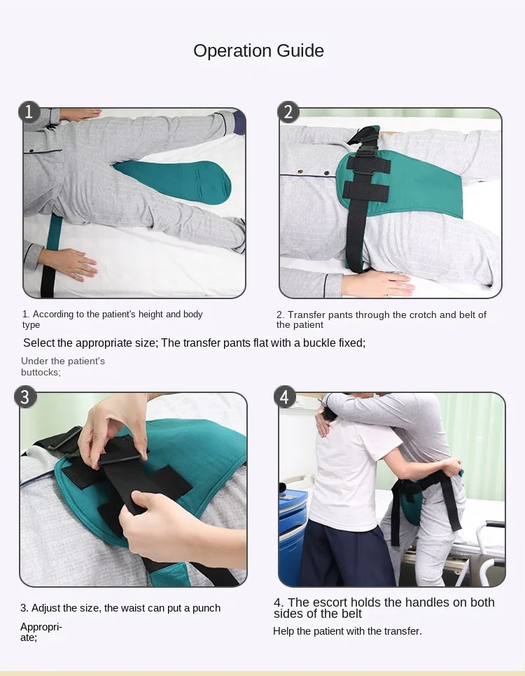 Walker Hosen Shift Gürtel Walker Kleinkind Gürtel Taille Einstellbare Doppel-pull Sicherheit Anti-fallen Ring Ältere Rehabilitation Unterstützung – Detail 4