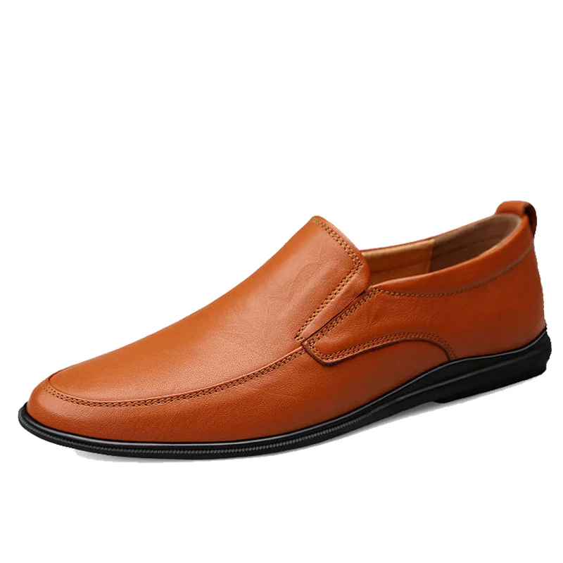 Genuine Leather Men Shoes Luxury Brand Casual Slip on Formal Loafers Men Moccasins Italian Male Driving Shoes zapatos hombre