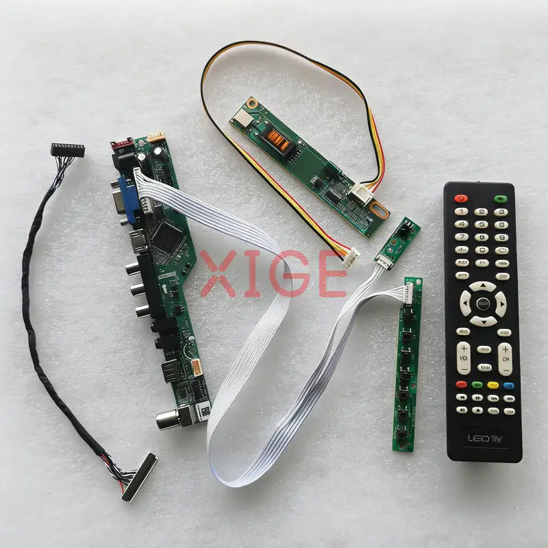 

Для B133EW01 LTN133W1 LP133WX1 LTN133AT01 Комплект платы контроллера привода экрана 1-CCFL USB + AV + VGA + HDMI 1280x800 1280*800 30-контактный LVDS