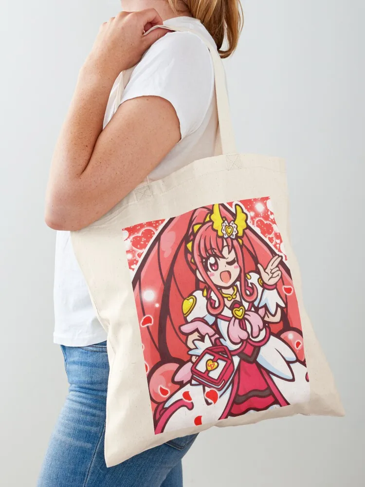 

DokiDoki PreCure - All in One Tote Bag reusable shopping bags custom fabric bag Women's beach bags Gift bag
