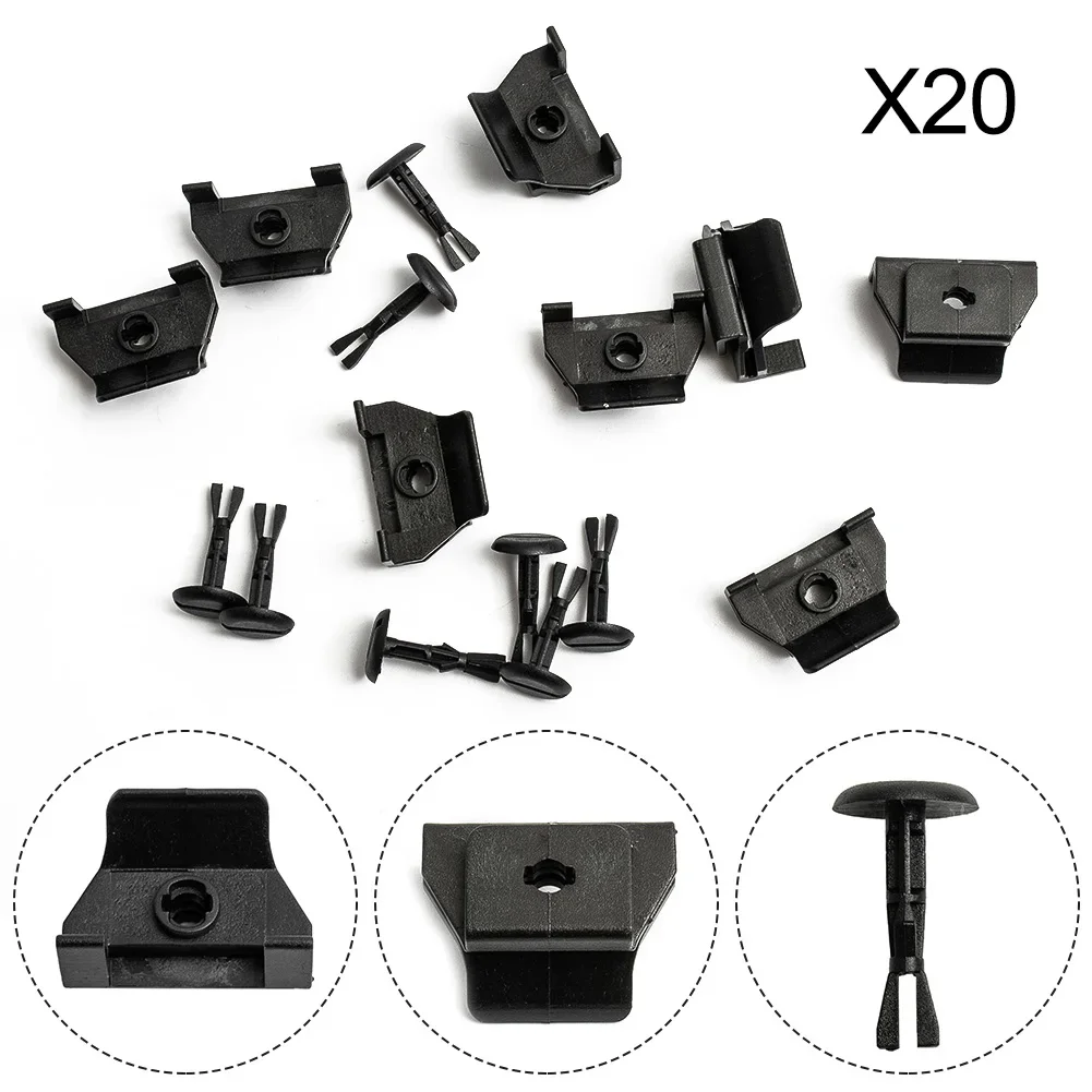 

20pcs Front Fender Bumper Clip Kit Clips Pin Kit For Lexus 53879-58010 47749-58010 Fastener Front Fender Bumper Cover Clip