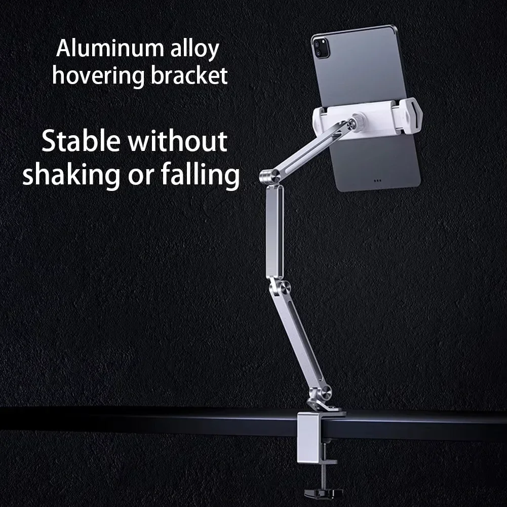 Aluminium verstellbarer Tablet-Halterst änder für Bett & Schreibtisch 12.9 Drehung flexible Arm halterung kompatibel mit iPad Pro Air 4-1/2''