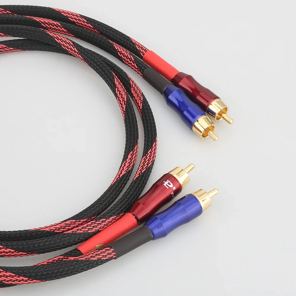 A53+XW50 Audiocrast Стереопара Кабель RCA Высокопроизводительный Hi-Fi аудиокабель премиум-класса 2rca на 2rca