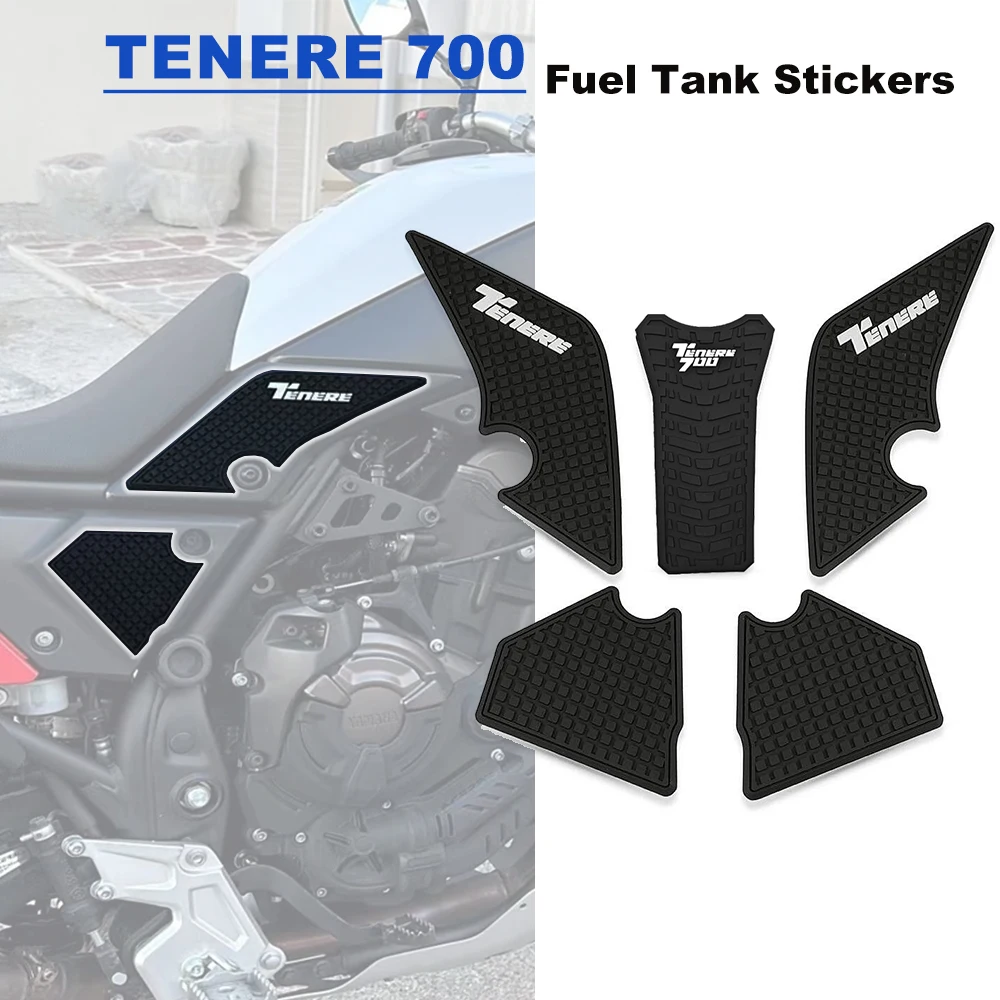 

For YAMAHA Tenere 700 Rally T700 XTZ 690 T 700 Motorcycle Non-slip Side Fuel Tank Stickers waterproof Tenere700 tank pad 2019-22