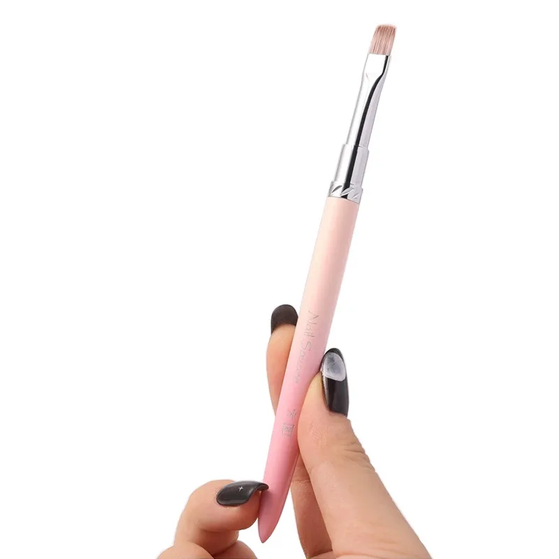 13Style Pink Gradient Handle Nail Drawing Brushes For Manicure Lines Painting Gradient UV GEL Extension Builder Drawing Pen