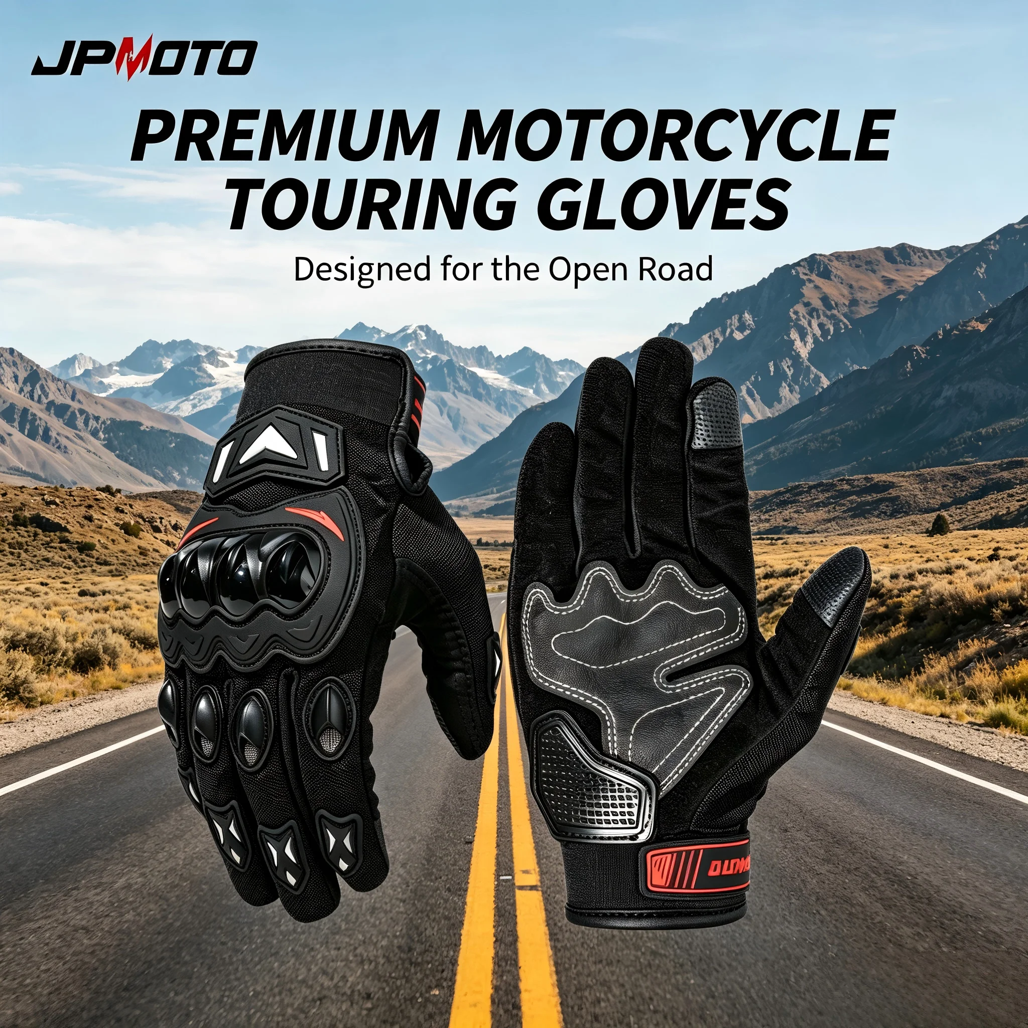 Motorcycle riding gloves, universal full finger gloves, breathable and wear-resistant gloves, can be worn all year round