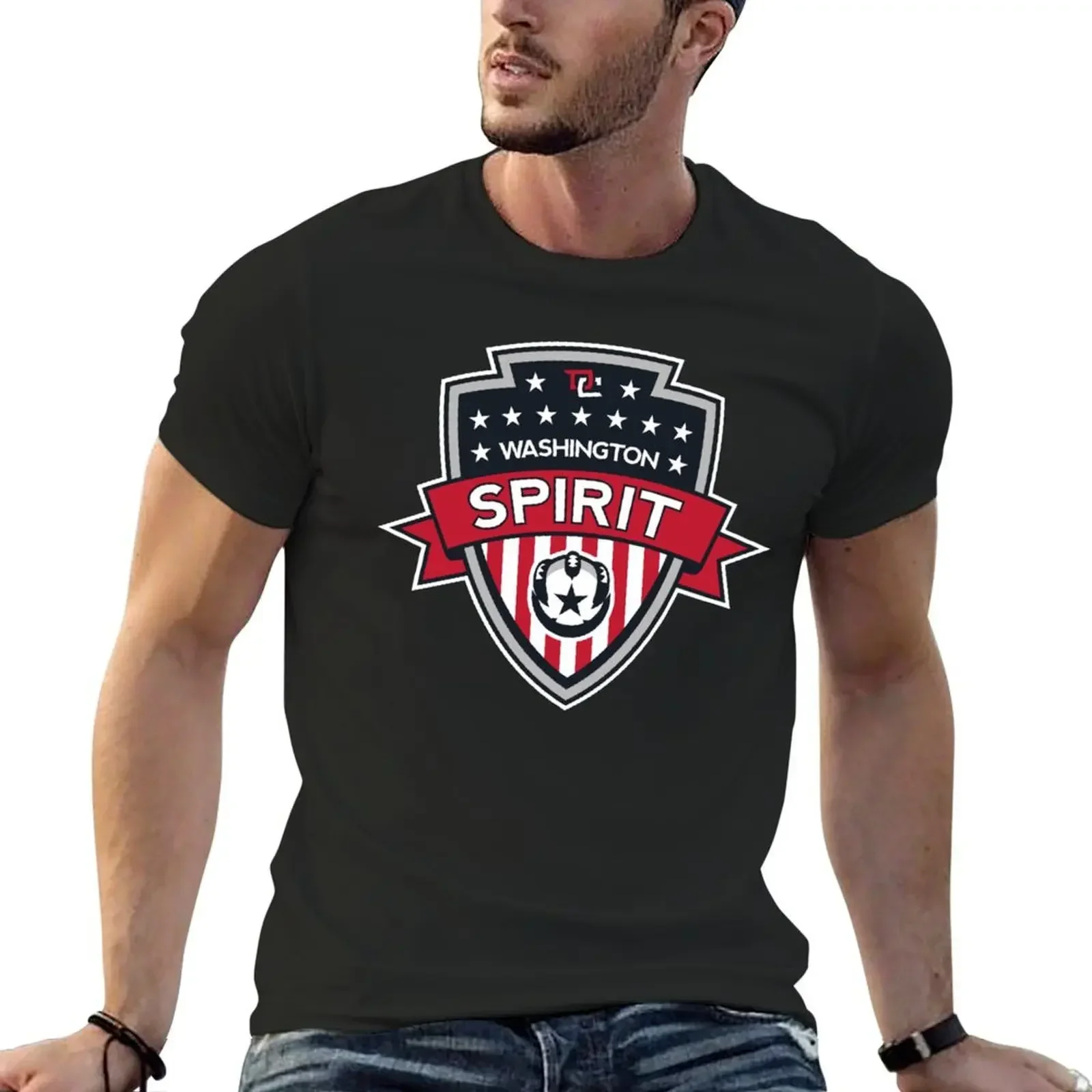 

Washington Spirit-SOCCER NWSL T-Shirt vintage clothes korean fashion summer tops clothing for men