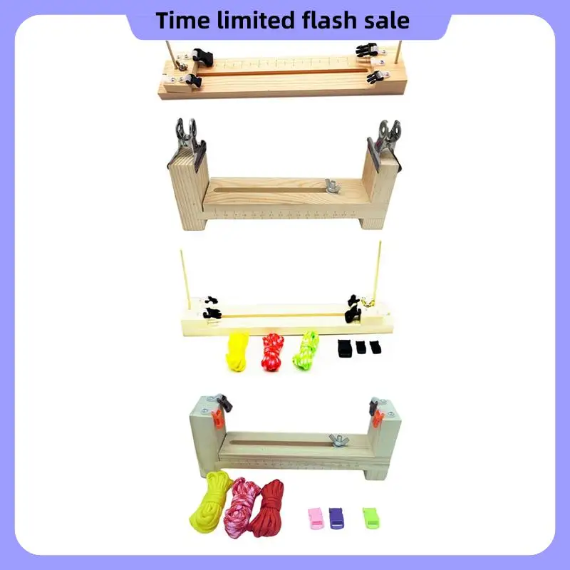 

A40T Diy Tool Bracelet Woven Workbench Length Adjustable Manual Wooden Paracord Jigs Set Rope Weaving Maker Platform