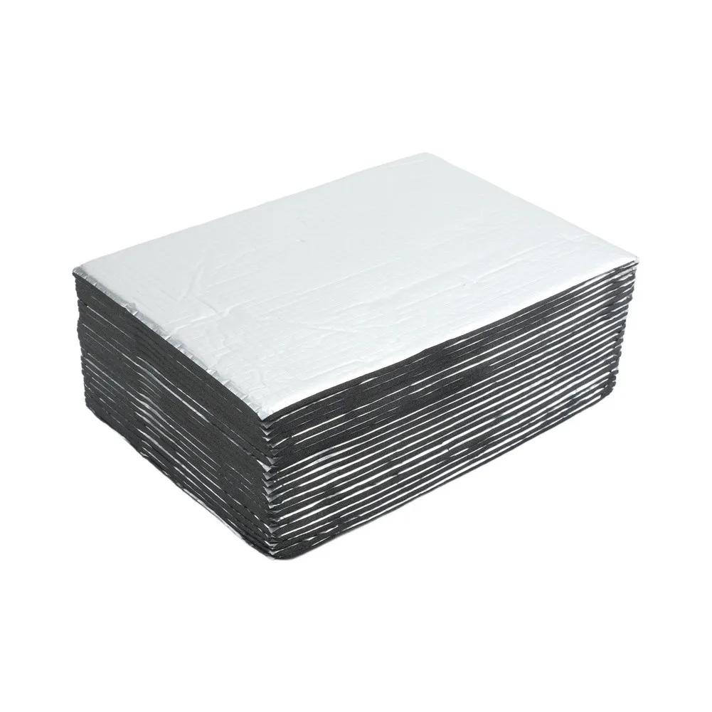 Car Soundproofing Pads 20PCS with Waterproof and Fireproof Design for Trunk Door Hood 250x180x5mm Rubber Plastic Material