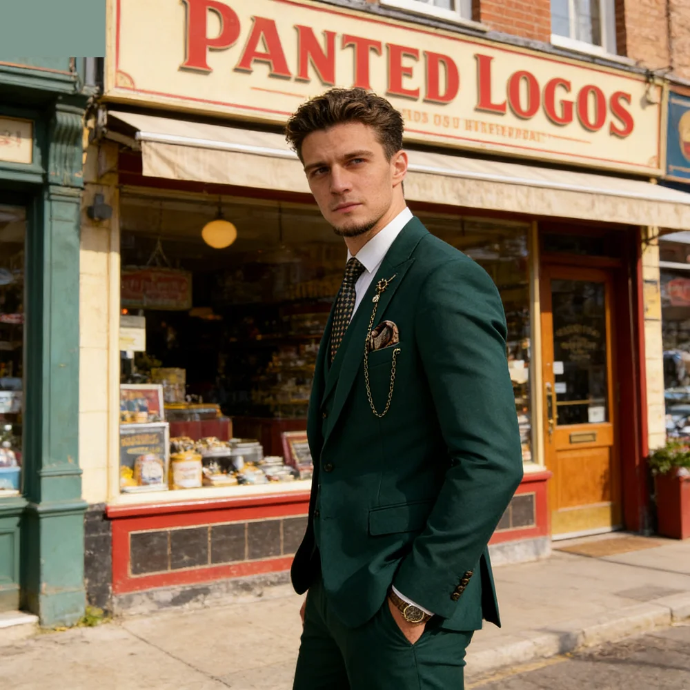 

Men's Formal Wedding Terno Complete Slim Fit 3-Piece Set Classic Elegant Blazer Coat Vest Pants Ensemble for Groom