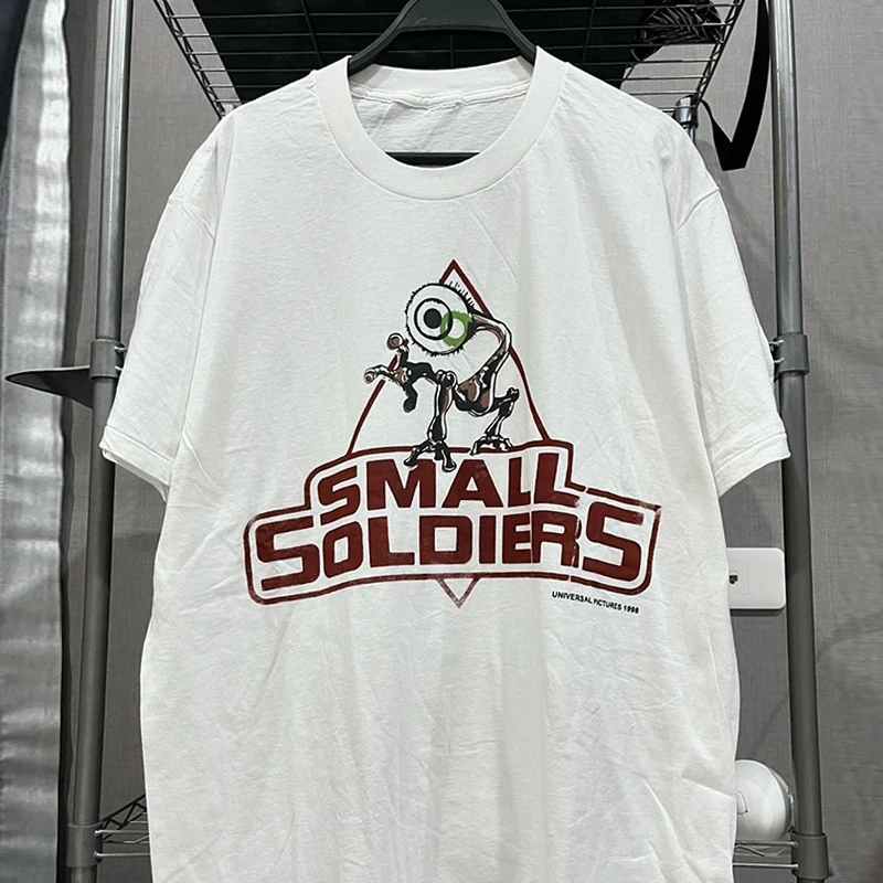 Vintage Half Sleeve T-Shirt Magic Soldier Sci-Fi Movie American Style Youth Casual Cotton Top for Teens Summer Fashionable