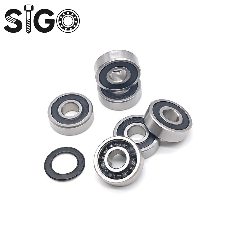 2PCS Bearing S607RS  440C Stainless Steel Ceramic Bearing 7x19x6 Industry Motor Spindle Hybrids Si3N4 Ball Bearings