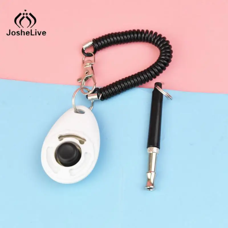 Piece Pet Cat Dog Training Clicker Pet Obedient Whistle Adjustable Wrist Strap Sound Key Chain Household Pet Supplies