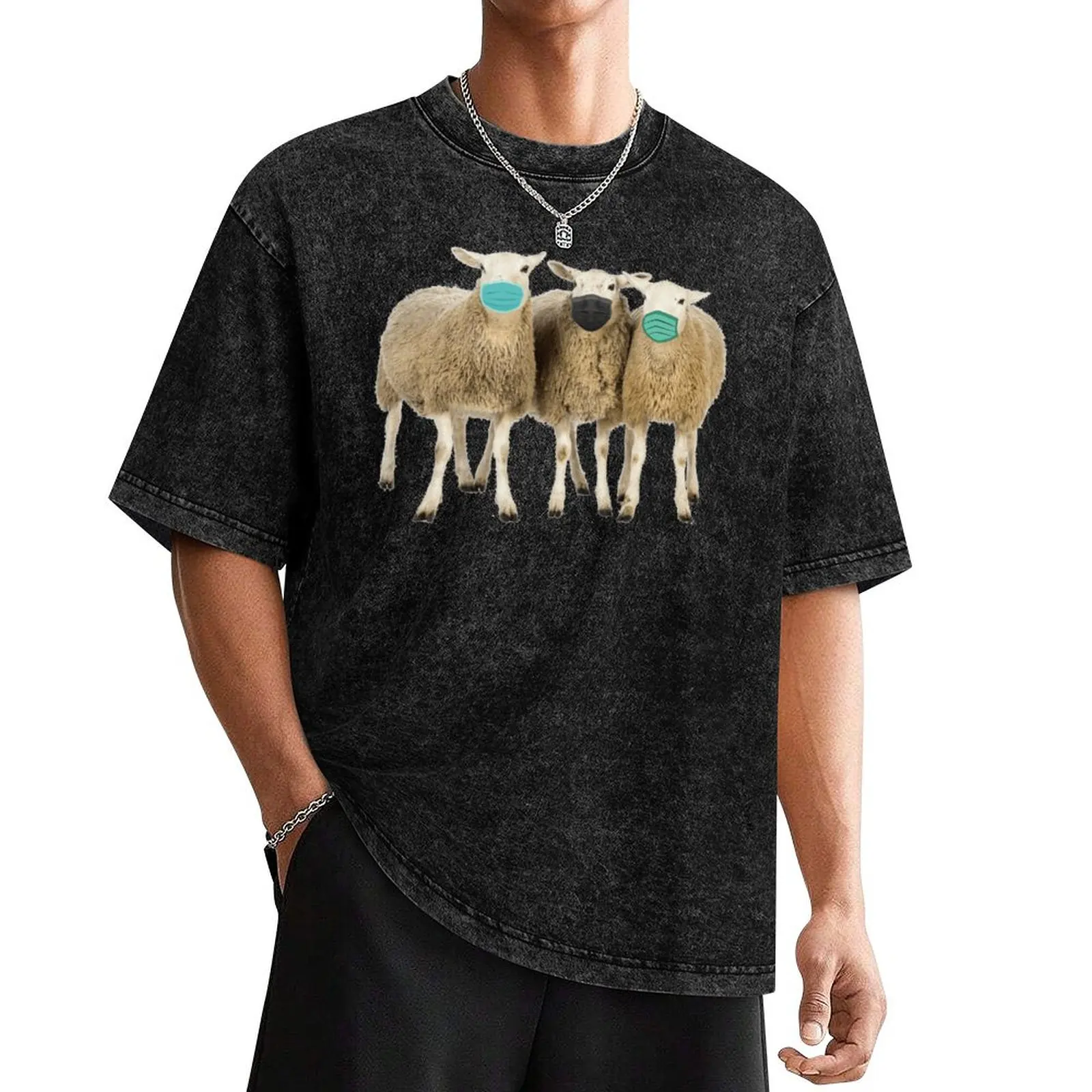 

Masked Sheep T-Shirt customs design your own summer top animal prinfor boys vintage t shirts mens t shirts pack