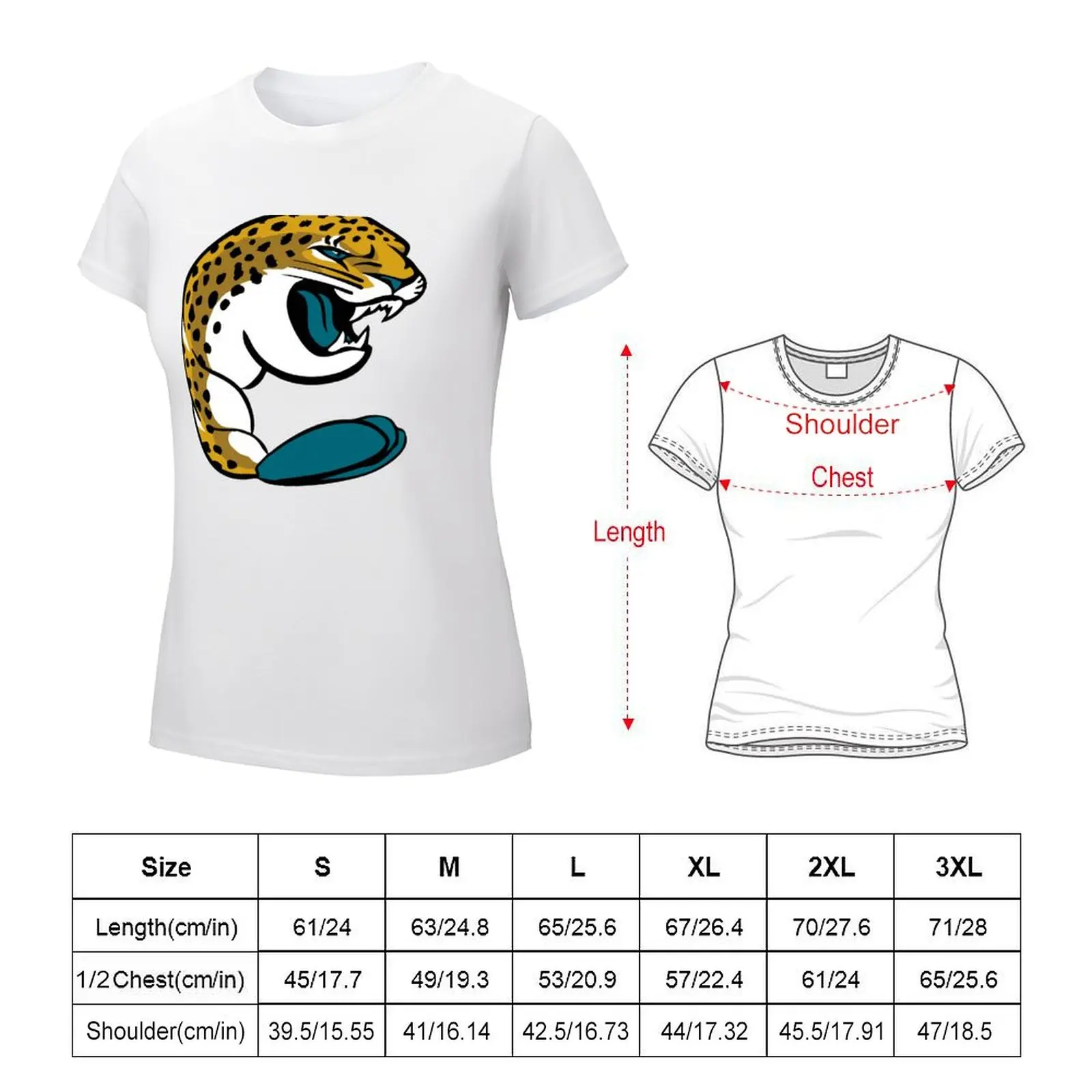 Jacksonville Jumbo Jagshirmp T-shirt Short sleeve tee tops korean fashion Top Women