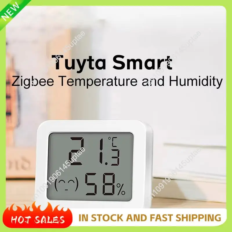 N88R Tuya Zigbee Sensor inteligente de temperatura e umidade Monitoramento de umidade para Alexa Google Assistant