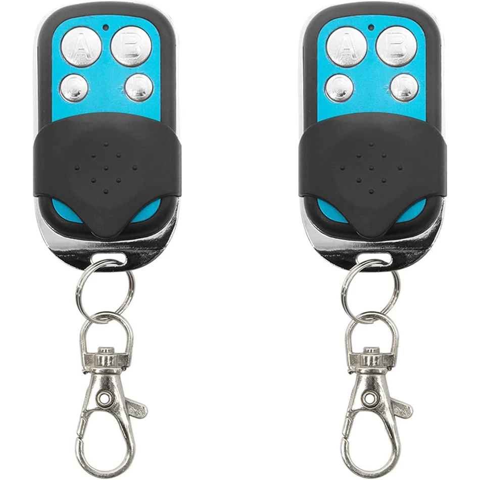 433MHz RF Copy Remote Control 4 Keys Keychain Clone Function Transmitter Auto Cloning Duplicator for Home Car Electric Gate Door