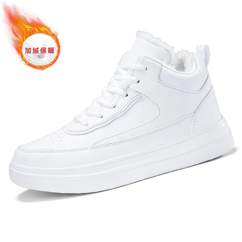 

Классические белые туфли на платформе для мужчин, повседневные туфли в корейском стиле, мужские удобные высокие кроссовки, мужские zapatillas informales