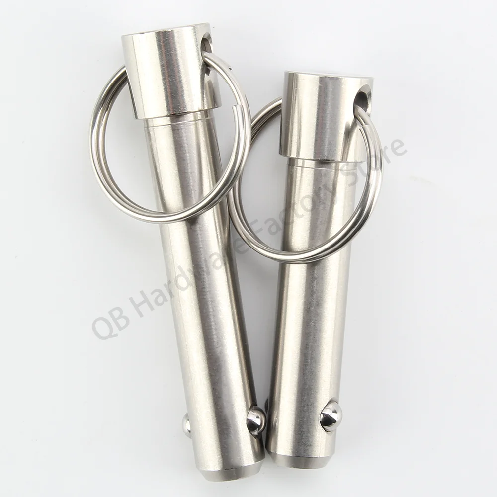 QB114 Spring Pins Stainless Steel Pin Dia 5~25mm Usable length 10~100mm Quick Release Pin Ball Lock Pins