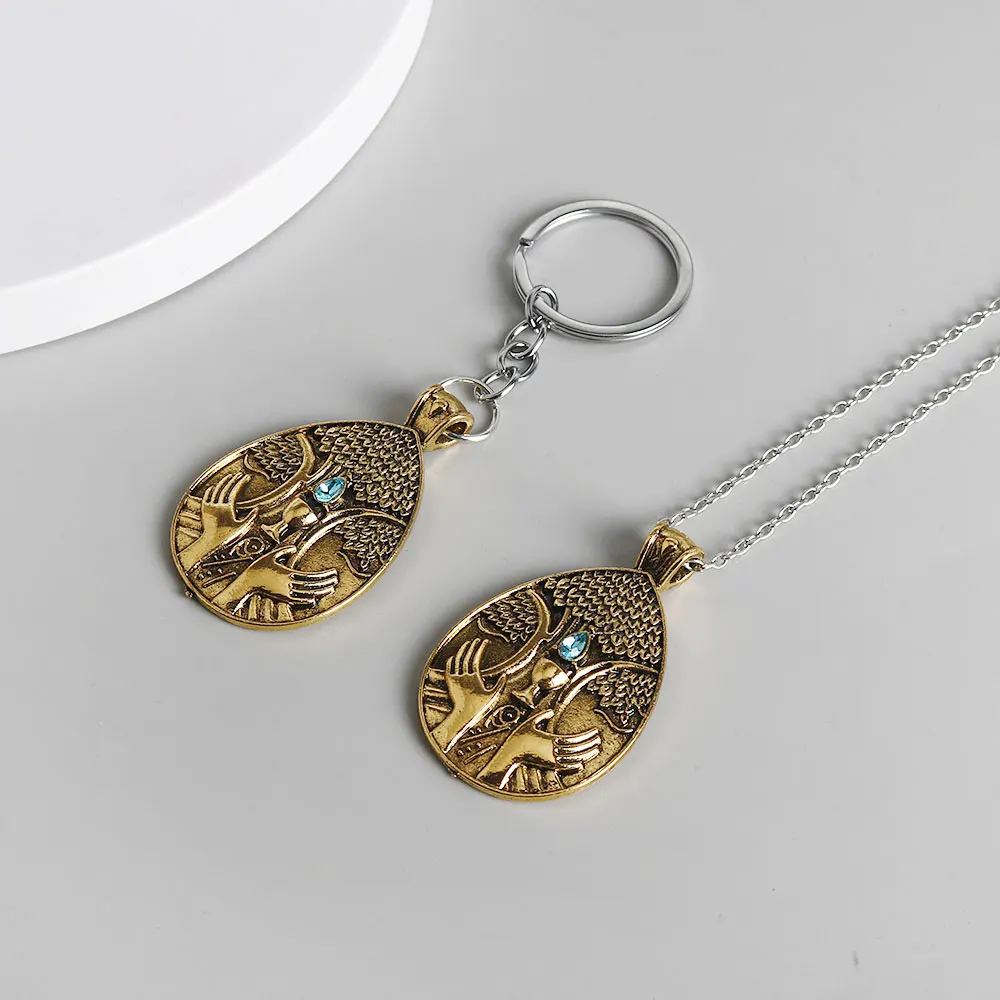 Game Elden Cosplay Vintage Necklace Unisex Pendant Jewelry Accessories for Men Women Chain Fans Gifts image 4