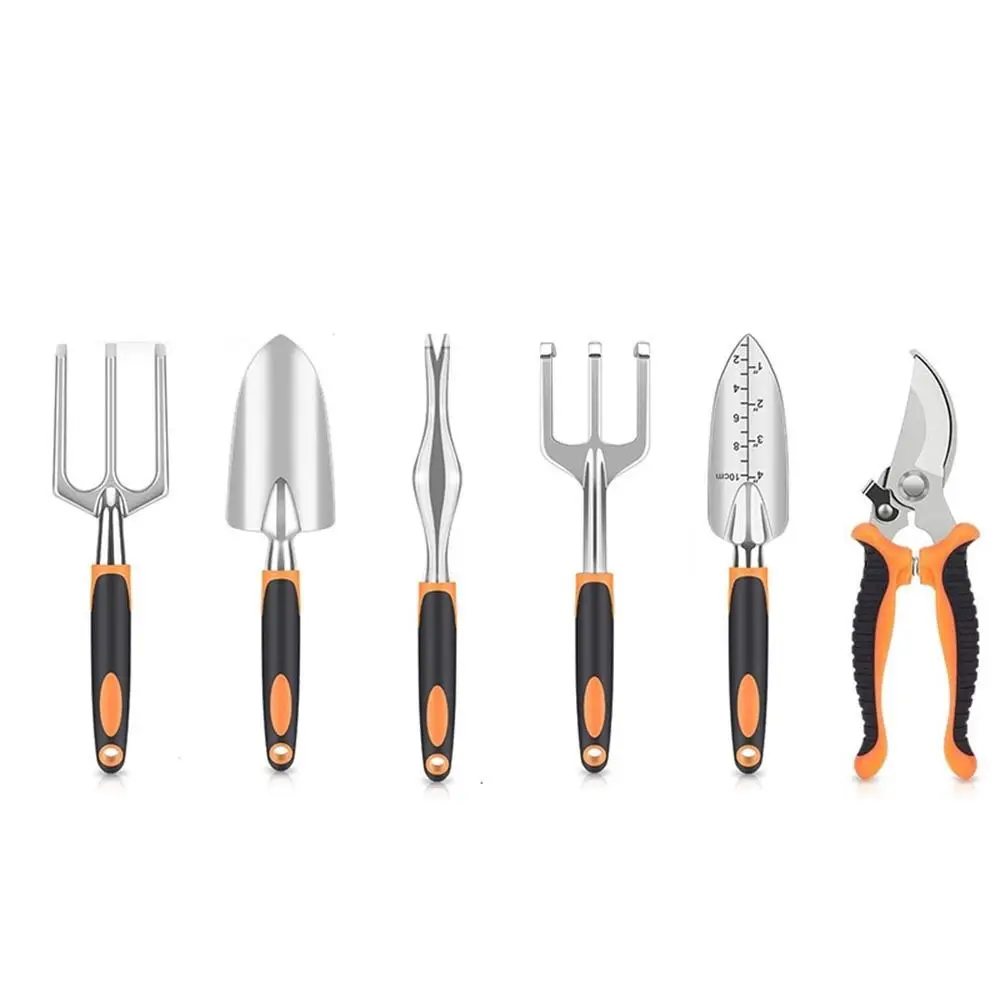 

Hand Rake Garden Tool Set Three-pronged Shovel Wide Shovel Garden Shovel with Ergonomic Handle Aluminum Transplant Trowel Bonsai