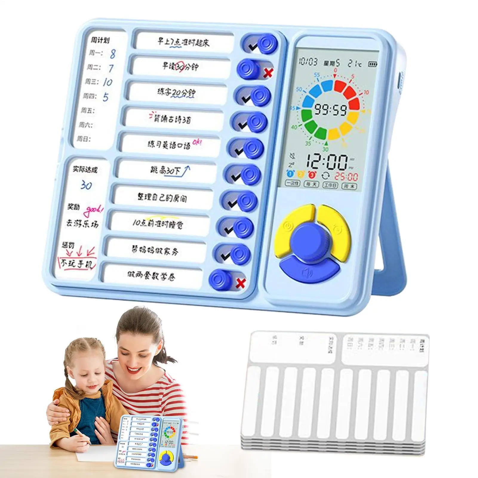 

Study Timer Chore Chart Board Visual Clock Loud Alarm Boost Productivity Tool For Toddler Home Preschool Homeschool School