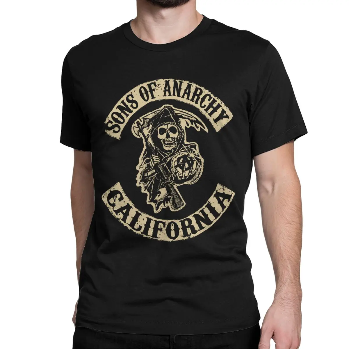 Sons Of Anarchy T Shirts Men Women's 100% Cotton Novelty T-Shirts Round Collar California Tees Short Sleeve Tops Gift Idea